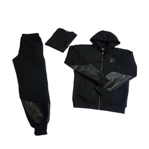 Chándal de invierno para hombre al por mayor, diseño personalizado, ligero y transpirable, sudadera con capucha para correr - Product Image 4