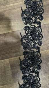 Encaje bordado floral colorido para decoración del hogar y proyectos de artesanía de moda Varios diseños - Product Image 2