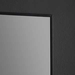 Reversible Polished Edge <b>Wall</b> Mirror 50X70 with Matte Black <b>Border</b> Dual-Sided Mirrored Surface - Product Image 4