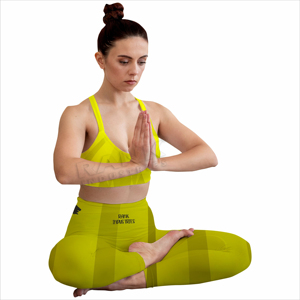 Conjunto de Yoga Transpirable y Cómodo para Mujer con Top y Pantalones a Juego, Conjunto de Yoga Elegante para Gimnasio - Product Image 4