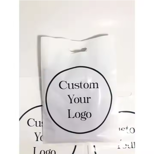 ถุงพลาสติกไดคัทแบบสั่งทำถุงช้อปปิ้งพลาสติกพร้อมที่จับกระเป๋ามือจับไดคัทสำหรับธุรกิจร้านขายของชำแบรนด์ hm - Product Image 2