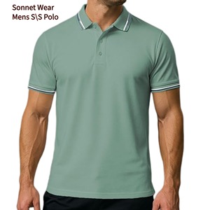 Chemise polo YPolo sur mesure à manches courtes en coton pour homme, respirante et à séchage rapide, pour le golf - Product Image 3
