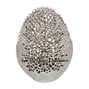 New <b>Egg</b> Shape Silver Color Flower Vase and Pot Metal Tabletop and Wedding Centerpiece <b>Decorative</b> Vase With Custom OEM and ODM - Product Image 1