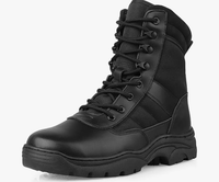 Bottes de travail tactiques en cuir pour hommes, style jungle, à lacets, avec embout en acier, anti-perforation, antidérapantes, bottes de sécurité
