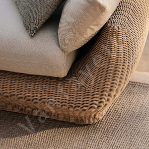 Muebles de Jardín de Ratán, Conjuntos de Sofás de Jardín de Ratán Pequeños Listos para Armar, Conjuntos de Sofás de Esquina para Jardín <span class=keywords><strong>Pequeño</strong></span> - Product Image 6