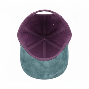 Gorra de béisbol de algodón encerado vintage morado y verde azulado, unisex, de 6 paneles, al por mayor, con logotipo personalizado, alta calidad, OEM, ODM, MOQ bajo, estilo papá - Product Image 5
