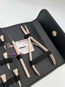 Kit de Herramientas Multifuncionales para Extensiones de Cabello, Color Beige Nude, con Impresión de Logotipo Personalizado, Acero Inoxidable, Servicio OEM - Product Image 4