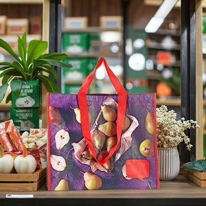 ถุงช้อปปิ้งผ้าไม่ทอพร้อมลวดลายปรับแต่งได้ หูหิ้วทำจากผ้าไม่ทอและสายรัด PP มีหลายขนาด - Product Image 1