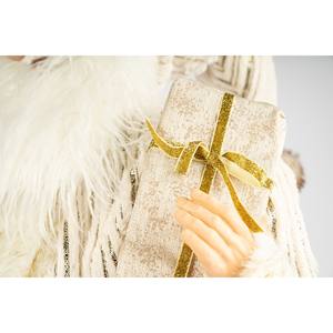 Figura Decorativa Navideña de Santa Claus, 90 cm, Dorada, Tradicional, Sintética, para Decoración Festiva de Interiores, Sala de Estar, Juguete - Product Image 6