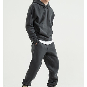 Street Wear Clothing Tracksuit Gym Wear Custom Logo Print Oversized Activewear Hoodie and Sweatpants Set Men Gym Wear Tracksuit - Product Image 3