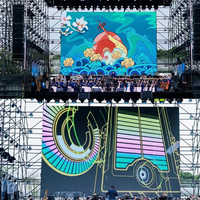 Sistema completo llave en mano de 4m X 3M P2.6 P2.9 P3.91 Ledwall 500mm x 1000mm Led Billboard telón de fondo interior al aire libre pantalla LED
