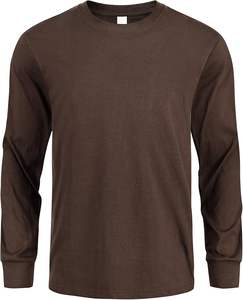 T-shirt à manches longues uni pour homme - Product Image 4