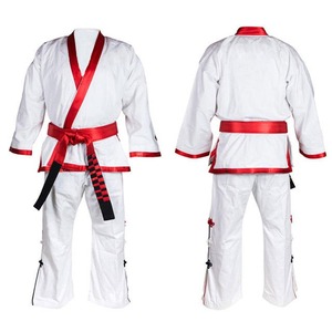High Quality Custom Made <b>Jiu</b> <b>Jitsu</b> Uniform with Front Logo Breathable Polyester/Cotton Martial Arts Wear-Karate Style - Product Image 1