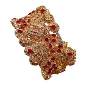 Conjuntos de brazaletes de joyería artificial de acero inoxidable para mujer de calidad superior más vendidos al por mayor precio barato para bodas - Product Image 1