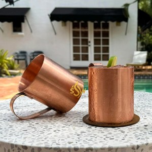 Metal High Quality Custom Coffee <b>Mugs</b> Copper Cup High Quality 100% Hammered Pure Copper Cup Moscow Mule <b>Mug</b> At Lowes Price - Product Image 4