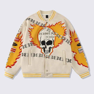 Chaqueta universitaria clásica de cuero de lana personalizada para hombre, bombardero de estilo universitario, ropa de abrigo de Letterman, suministro directo de fábrica a granel - Product Image 1