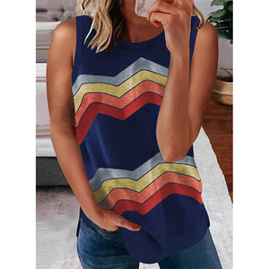 Débardeur de fitness avec logo personnalisé pour femmes Vente en gros de débardeur en coton brodé en chenille sans manches en tricot musculaire - Product Image 6