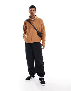 Manufacturer Designer Stand Collar Quarter Zip Sweatshirt Long Sleeve Hoodies Custom Logo Men's Pullover Polar Fleece Sweatshirt - Product Image 3