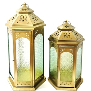 Classic Style Handmade Iron Glass Candle <b>Lanterns</b> New Design Customizable High Quality Home <b>Decoration</b> Christmas Parties - Product Image 5