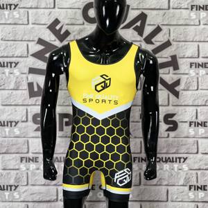 La mejor empresa de fabricación de singlets de lucha libre personalizada Camiseta de lucha con Impresión digital personalizada para hombres Camiseta de sublimación completa - Product Image 2