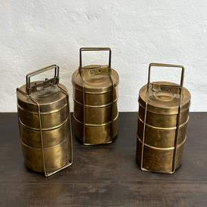 Healthy safe pure brass <b>tiffin</b> <b>box</b> designed to preserve nutrients of food while maintaining freshness for longer daily usage - Product Image 6