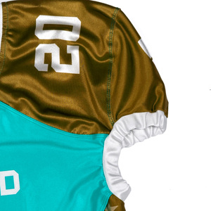 Maillot de football américain sur mesure OEM/ODM, grande taille, hiver, imprimé en sérigraphie, respirant, manches courtes, 100% polyester - Product Image 3