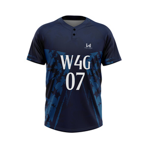 Maillots de baseball pour hommes sur mesure, prix bas, logo personnalisé sur le devant, patchwork, respirant, évacuation de l'humidité, séchage rapide - Product Image 2