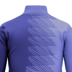 Sweat-shirt polaire personnalisé OEM ODM pour homme, col montant, fermeture éclair 1/4, impression en relief, uni, demi-zip, polyester/coton - Product Image 5