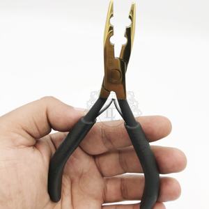 Alicates dorados y negros sostenibles con empuñadura negra Precio al por mayor Alicates de acero inoxidable de alta calidad Etiqueta personalizada aceptada - Product Image 5