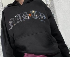 Survêtements à capuche solides pour hommes avec strass 100% coton séchage rapide respirant vêtements de sport de style vieilli - Product Image 6