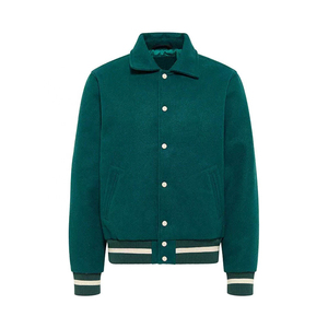 Veste universitaire en satin pour homme, fabrication haut de gamme, service OEM, vente directe d'usine, veste universitaire en satin pour homme, best-seller - Product Image 1