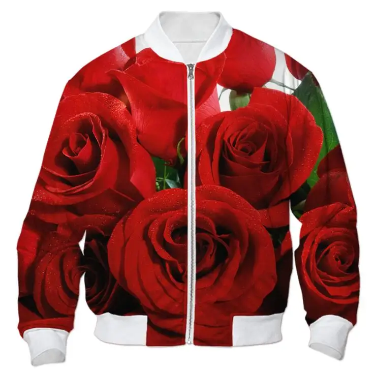 100% Polyester Sublimation Printed Bomber Jacket With OEM Best Service Top Quality Sublimation Bomber Jacket