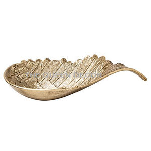 Top Trending Aluminum <b>Metal</b> Unique Shape Gold Antique Finished Wavy <b>Edge</b> Japanese Decorative Bowl for Elegant Dining Table - Product Image 2