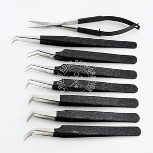 Top Rated Eyelash Extension Tweezer Fiber Tip Lashes Mega Boot Volume Straight Isolation Diamond Nonslip Grip Easy Fans <b>Tool</b> - Product Image 3