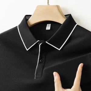 เสื้อเชิ้ตผู้ชายพรีเมียมทรงเข้ารูป ผ้าฝ้ายถัก 100% กันยับ ปักลายพิมพ์ สำหรับใส่ในกระเป๋าเสื้อ แขนสั้นคลาสสิก สไตล์ลำลองสปอร์ต - Product Image 1