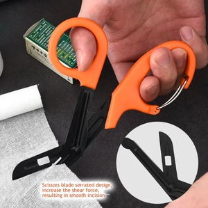 Ciseaux utilitaires de qualité professionnelle Ciseaux de gaze de conception durable et ergonomique en acier Source d'alimentation manuelle - Product Image 4