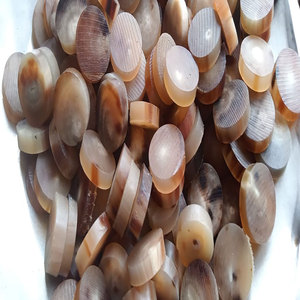 Espacios en blanco de botón de cuerno de búfalo natural para costura y artesanía - Product Image 3