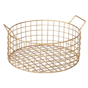 Cesta de alambre artesanal de calidad Superfina, organizador de almacenamiento de hierro de diseño único, decoración multievento, regalo de oficina - Product Image 5