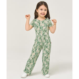 ชุดเสื้อผ้าแขนสั้นเด็กผู้หญิงก่อนวัยเรียน ทำจากใยไผ่ ระบายอากาศได้ดี - Product Image 3