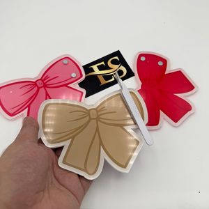 <b>Pink</b> <b>Bow</b> New Arrival Sustainable Lash Tile Customize Color and Designs Acrylic Lash Tiles Plate Eyelash Making Tile - Product Image 5