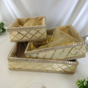 ตะกร้าใส่ของชำร่วยอเนกประสงค์ถาดใส่ของชำร่วยงานแต่งงานชุดละ3ชุด - Product Image 4