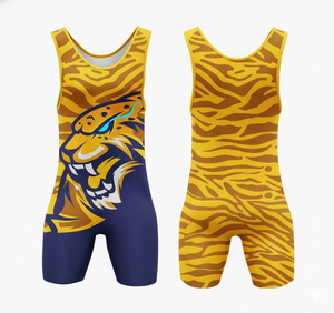 Meilleures ventes 2026 : Maillots de lutte extensibles personnalisés avec logo frontal, design 'Beast', unisexe, pour compression MMA et lutte, style uniforme - Product Image 2