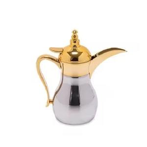 Tetera Dallah de Metal árabe de aspecto Vintage de alta calidad hecha a mano para restaurante al aire libre, uso de mesa para servir, cafetera Dallah - Product Image 4