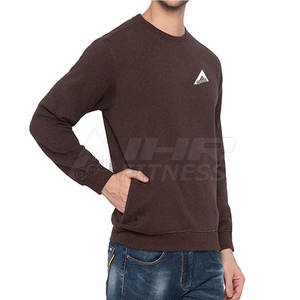 Hombres de invierno de gran tamaño de algodón polar sudadera de manga larga liso teñido con capucha Venta en línea - Product Image 3