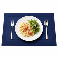 Sous-plats en plastique tissé élégants, lavables, durables et réutilisables pour la cuisine, le restaurant et la décoration de la maison