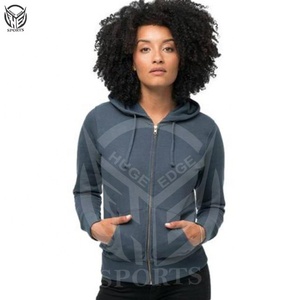 Manteau d'hiver personnalisé pour femmes avec capuche à fermeture éclair surdimensionnée 60% coton 40% polyester Nouveau style disponible en plusieurs couleurs - Product Image 4