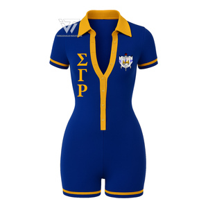 Combinaison mignonne brodée de vêtements de sororité grecque Sigma Gamma Rho | Body décontracté - Product Image 1