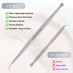High Quality Volume Lifting Lash Perming <b>Tool</b> 45 Degree Pointed Tip Eyelash Separator Reusable Easy to Clean Stainless Steel - Product Image 5