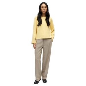 Sweat-shirt en polaire doux pour femmes Sweat-shirt tendance à col rond Pull chaud à manches longues pour un confort quotidien - Product Image 1