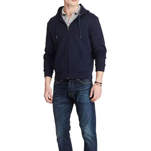 Sweats à capuche zippés en molleton de 100% coton respirant pour hommes, avec logo personnalisé, sweats à capuche grande taille, prix bon marché pour la vente - Product Image 5